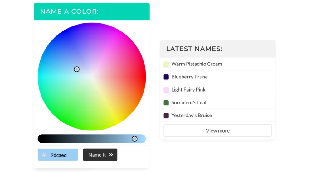 A Site That Can Name 16 Million Colors Archyde